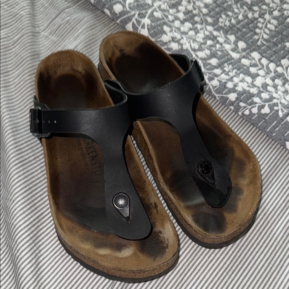 women’s black Birkenstocks size 40 from a pet and smoke free home.